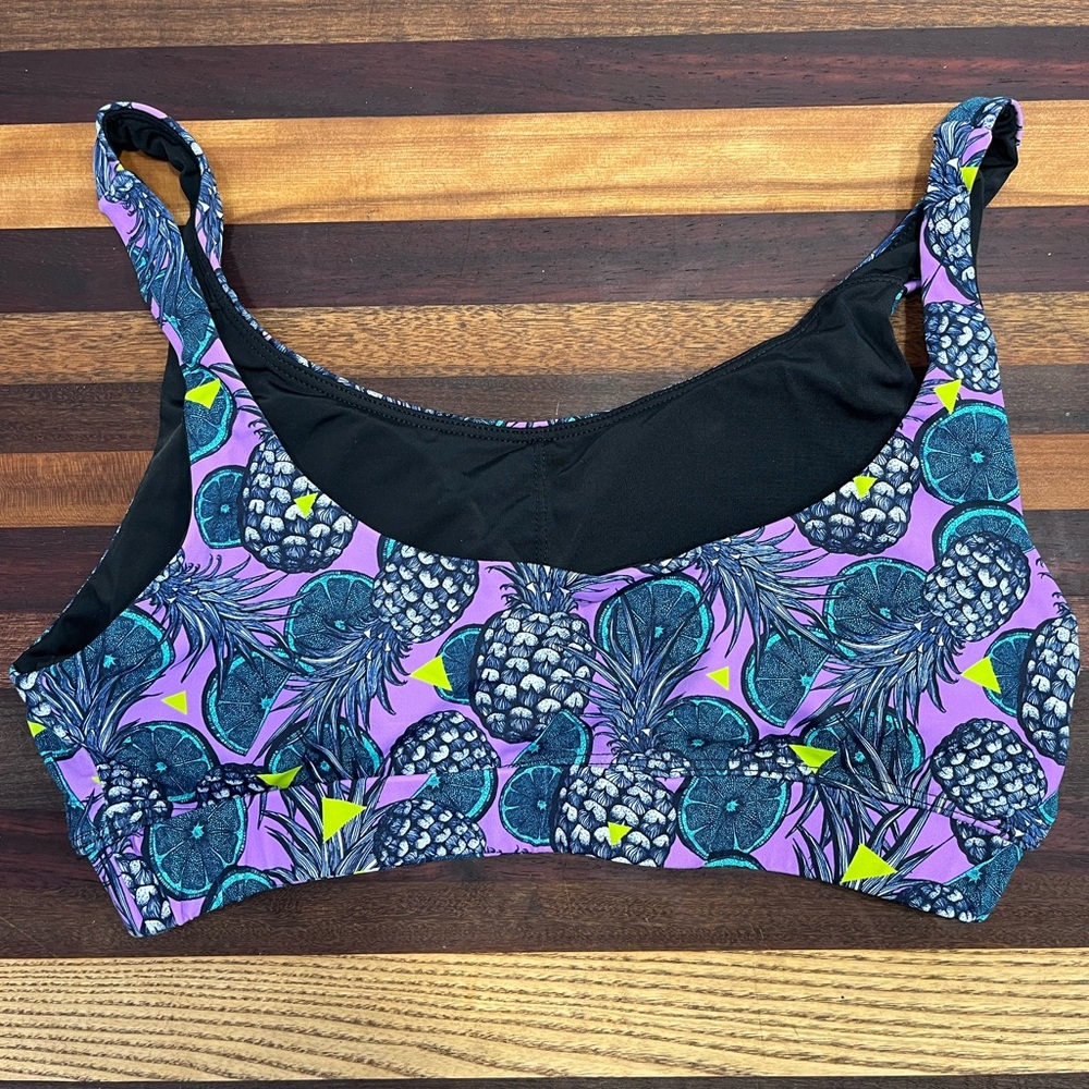 Colorful Knix Pineapple Print Bikini Top - Picture 2 of 2